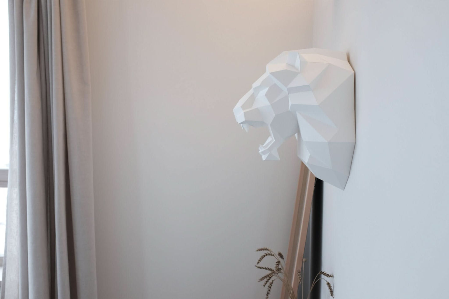 Polygonal Roaring Lion 3D Papercraft – Digital Download - NoyanLimited