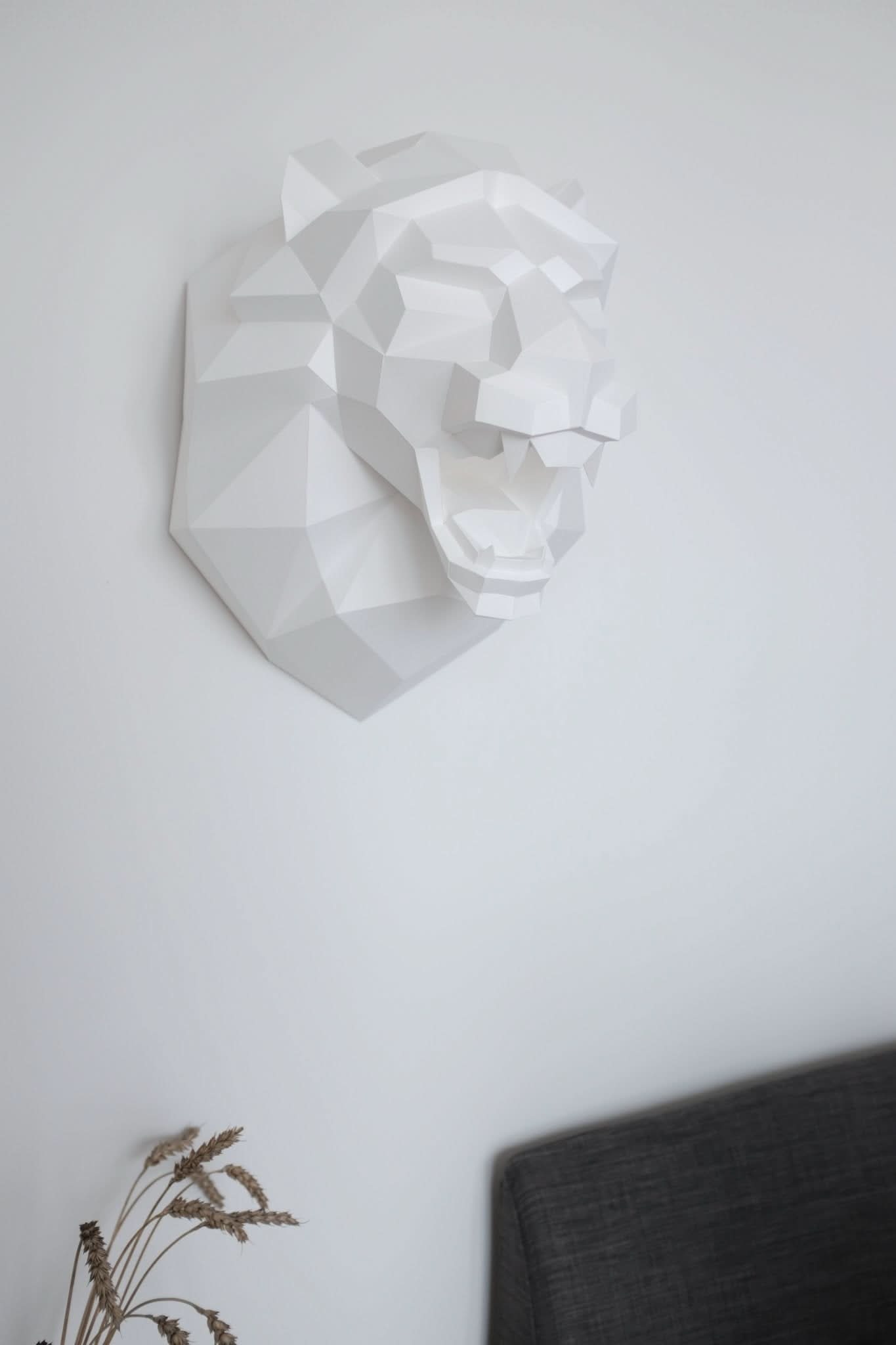 Polygonal Roaring Lion 3D Papercraft – Digital Download - NoyanLimited