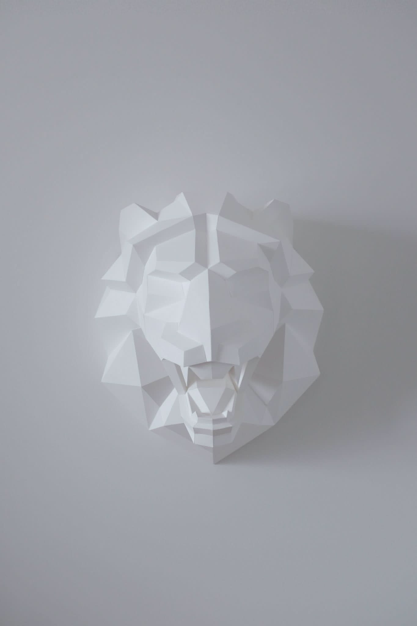Polygonal Roaring Lion 3D Papercraft – Digital Download - NoyanLimited