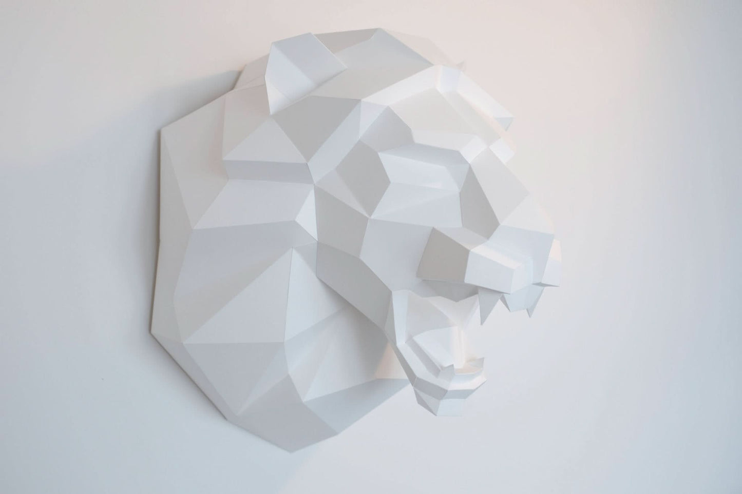 Polygonal Roaring Lion 3D Papercraft – Digital Download - NoyanLimited